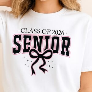 White Class of 2026 Senior T-Shirt
